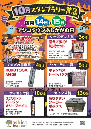 10月スタンプラリー賞品について